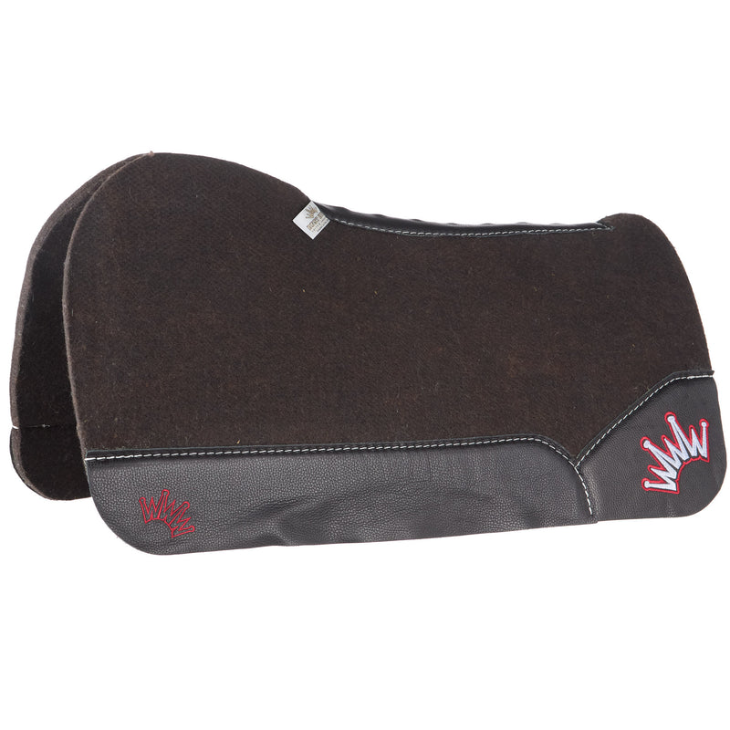 Best Ever Pads OG 3/4in Felt Saddle Pad with Black Wear Leathers