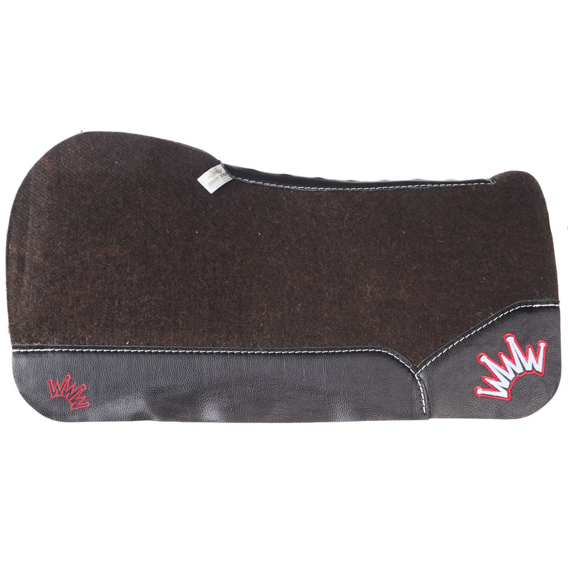 Best Ever Pads OG 3/4in Felt Saddle Pad with Black Wear Leathers
