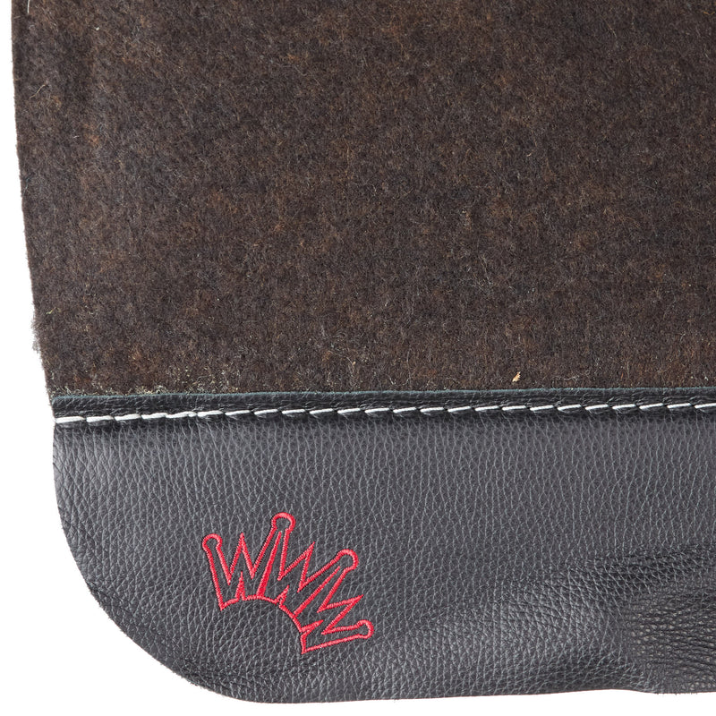 Best Ever Pads OG 3/4in Felt Saddle Pad with Black Wear Leathers