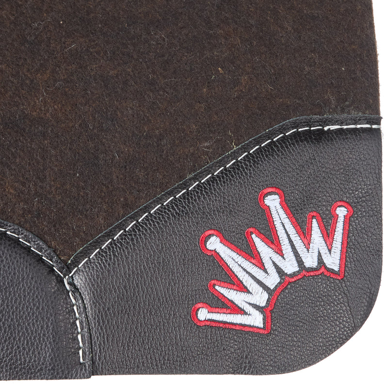 Best Ever Pads OG 3/4in Felt Saddle Pad with Black Wear Leathers