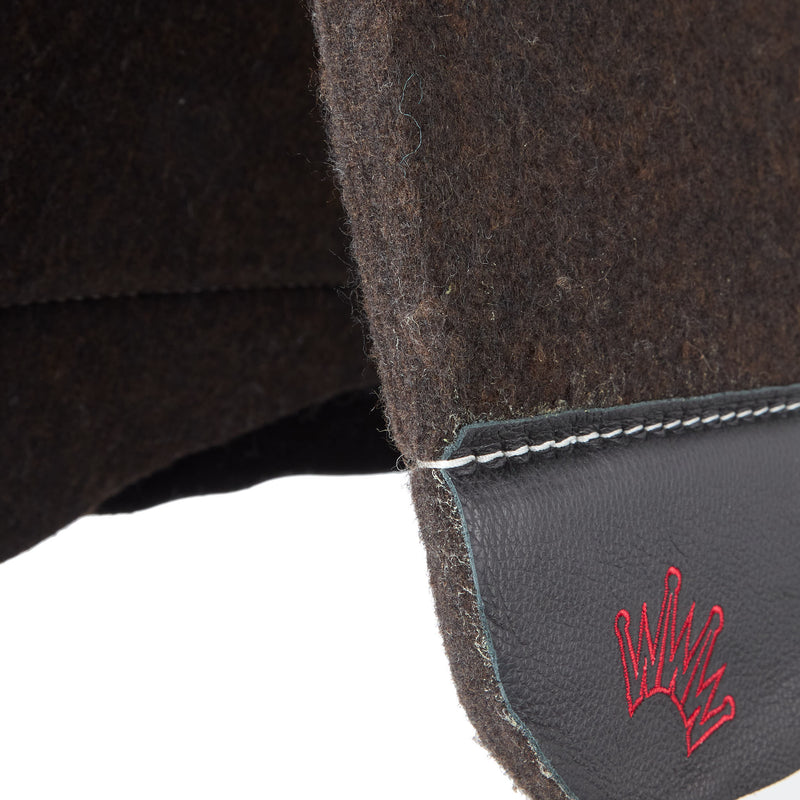 Best Ever Pads OG 3/4in Felt Saddle Pad with Black Wear Leathers