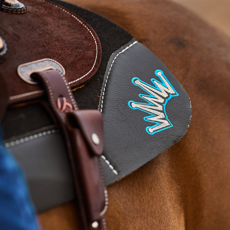 Best Ever Pads OG 3/4 Inch Wither Relief Turquoise Crown Felt Saddle Pad