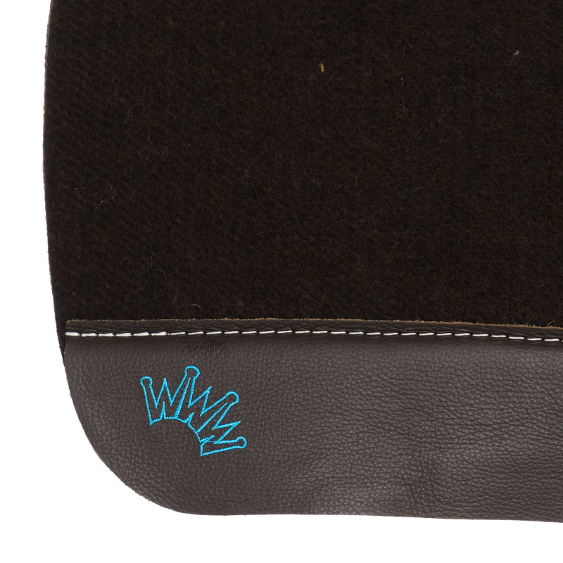 Best Ever Pads OG 3/4 Inch Wither Relief Turquoise Crown Felt Saddle Pad