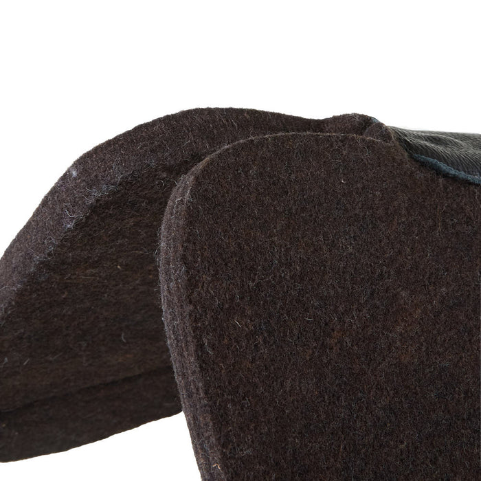 Best Ever Pads 3/4in OG Wither Relief Felt Saddle Pad with Croc Wear Leathers and Mint Crown
