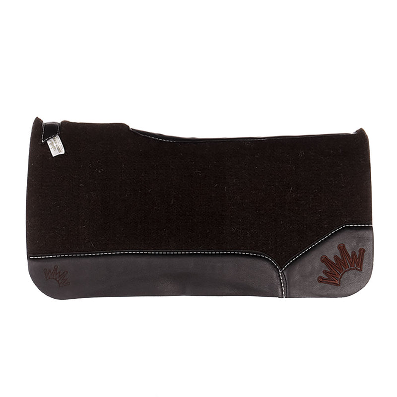 Best Ever Pads OG 1 Inch Felt Saddle Pad with Black Wear Leathers