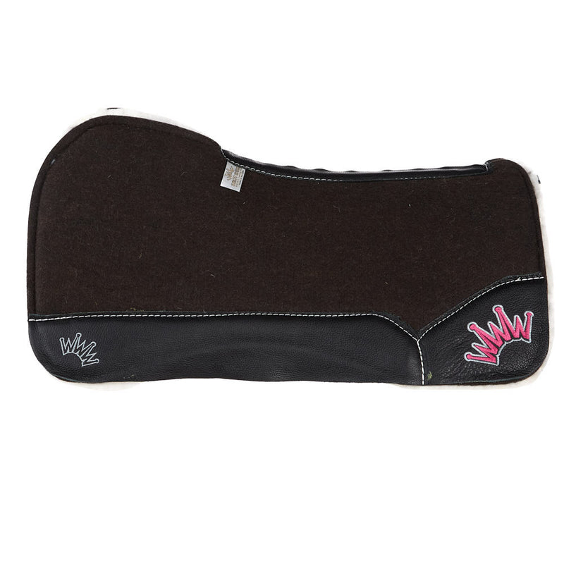 Best Ever Pads OG Fleesar Wither Relief Saddle Pad with Hot Pink Crown