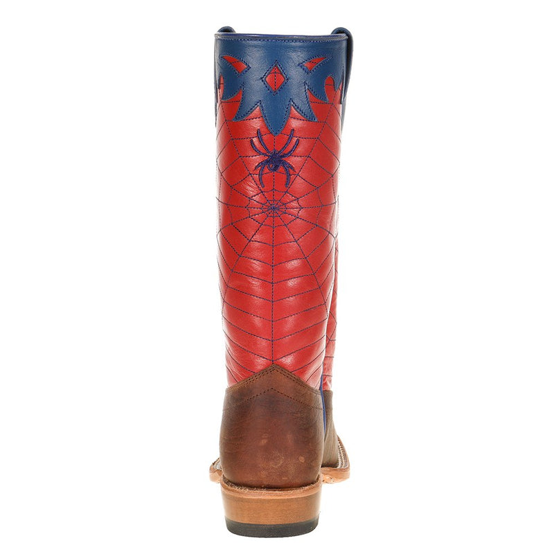 Olathe Boot Company Kid's Red & Blue Spider Web Cowboy Boots