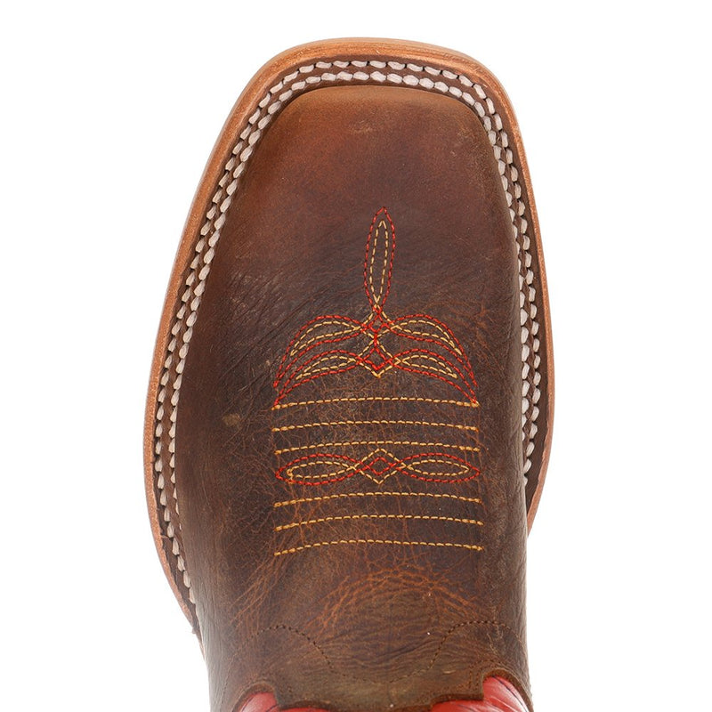Olathe Boot Company Kid's Red & Blue Spider Web Cowboy Boots