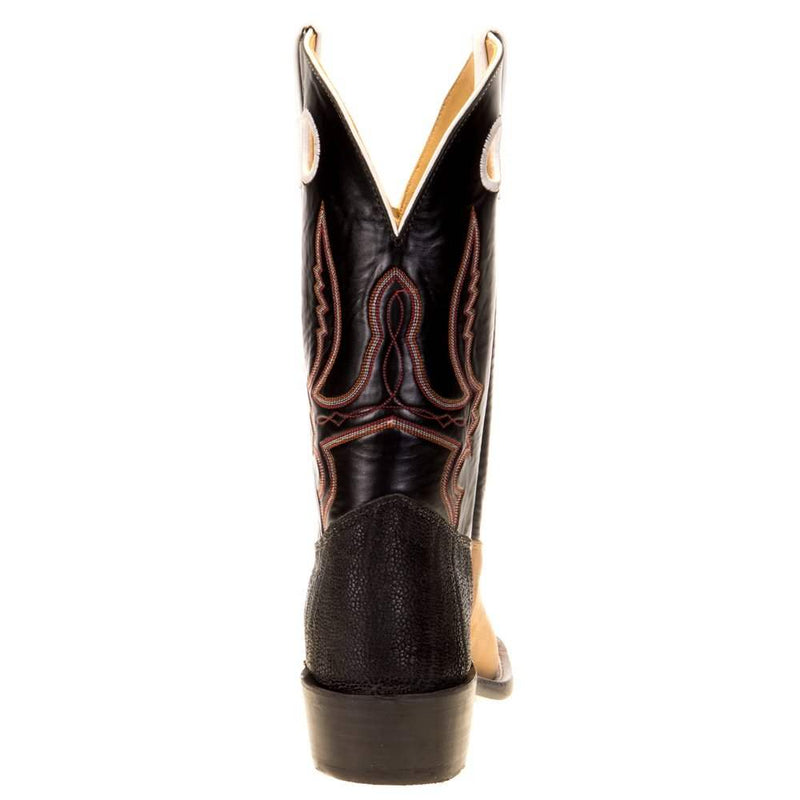 Olathe Boot Company Men's Burnished Mesquite 12in. Black Soft Top Cutter Toe Roughstock Boot