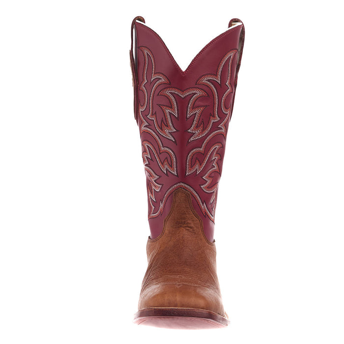 Justin Boot Company Men's Pecan Bison Vamp 13in Red Cowhide Top