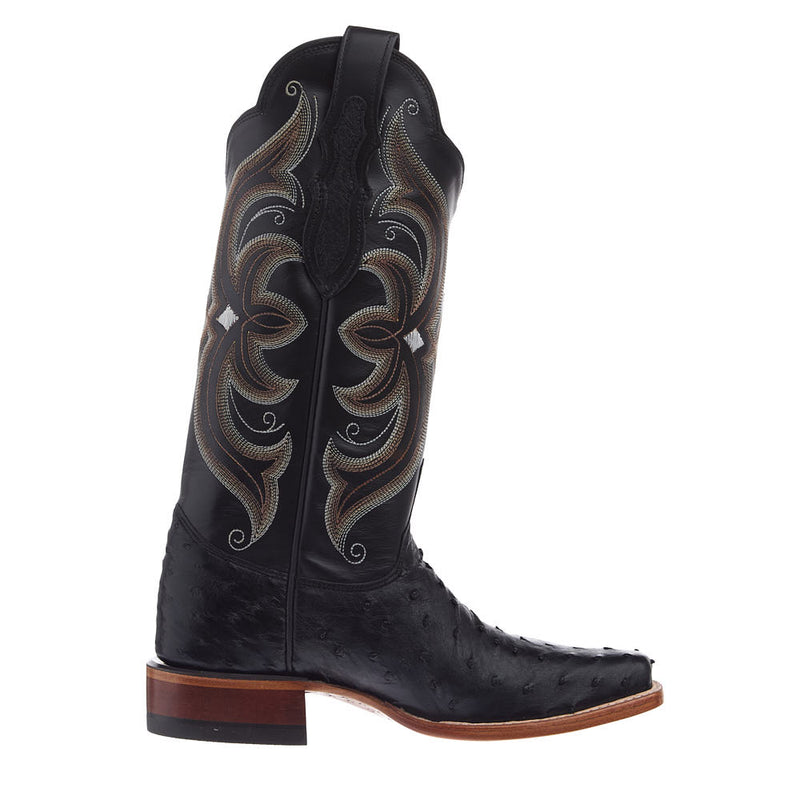 Justin Boot Company Women's Black Full Quill Vamp 13in Black Cowhide Top