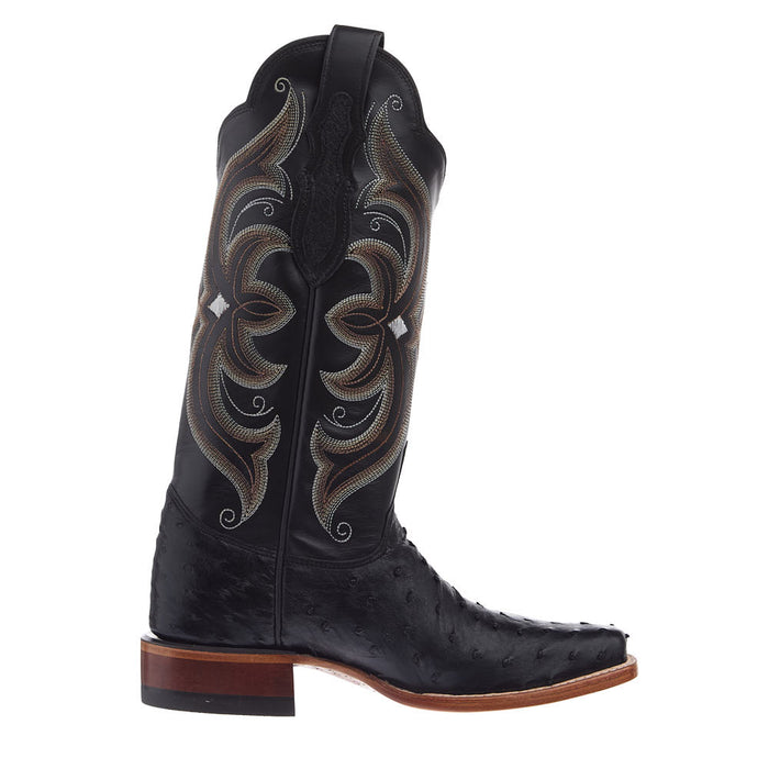 Justin Boot Company Women's Black Full Quill Vamp 13in Black Cowhide Top