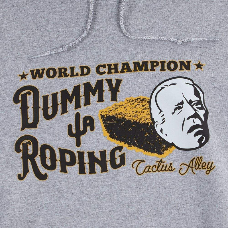 Cactus Alley Hat Co Men's Dummy Roping Grey Hoodie