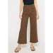 Entro Womens Brown Wid Leg Pants