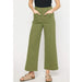 Entro Womens Olive Wide Leg Pants