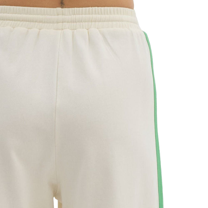 Entro Womens Cream French Terry Wide Leg Pant