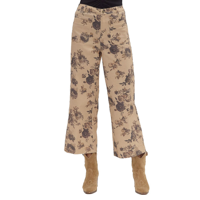 Entro Women's Taupe Print Pants