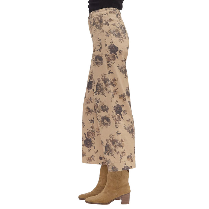 Entro Women's Taupe Print Pants