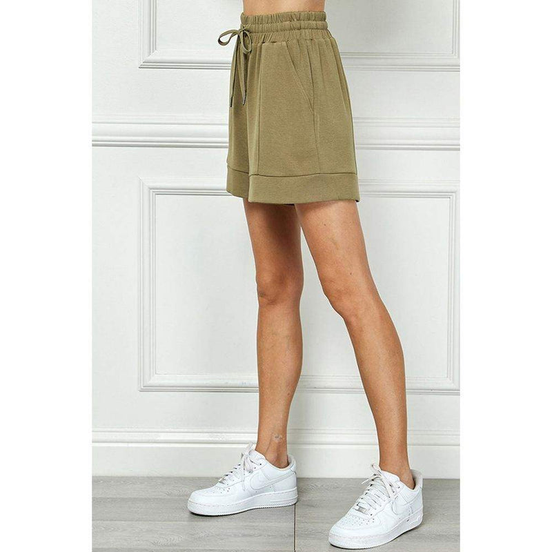 See And Be Seen Women's Olive Soft Shorts