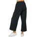 See And Be Seen Women's Black Textured Cropped Pants