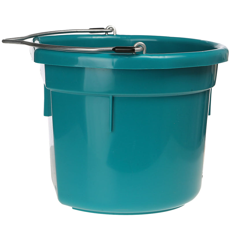 Little Giant 8 Quart Teal Flat Back Plastic Bucket