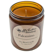 Mcintire Saddlery Palomino 8 oz. Amber Glass Jar Candle