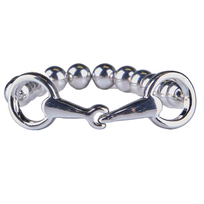 NRS Silver Snaffle Stretch Bracelet