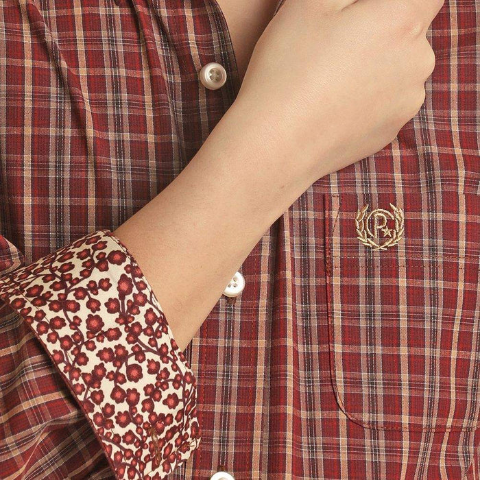 Panhandle Boys Long Sleeve Check Button Down