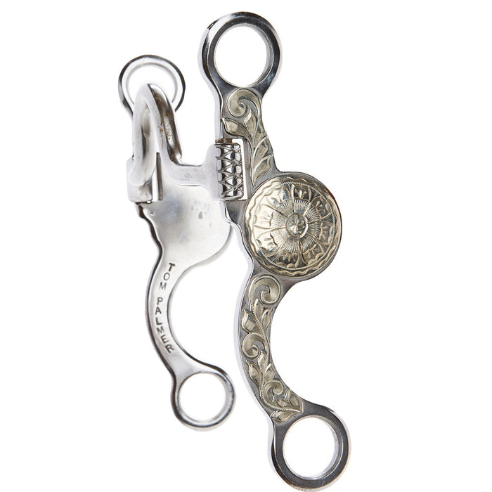 Palmer Bits  Spurs Solid Medium Port Long Shank Bit