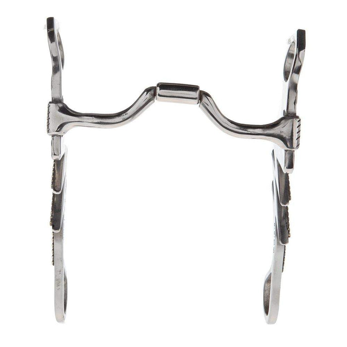Palmer Bits  Spurs Low Hinge Port Lightning Shank Bit