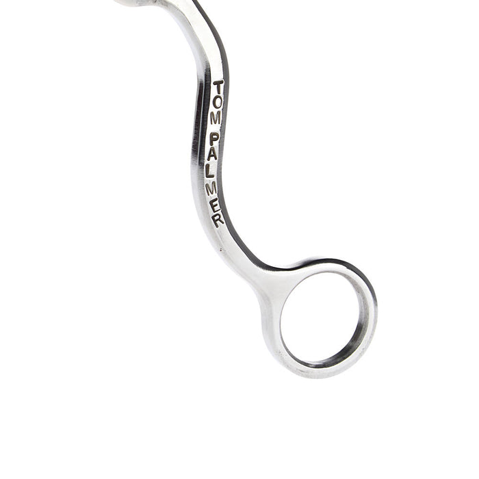 Palmer Bits  Spurs Solid Medium Port Long Shank Bit with Arrow Accents