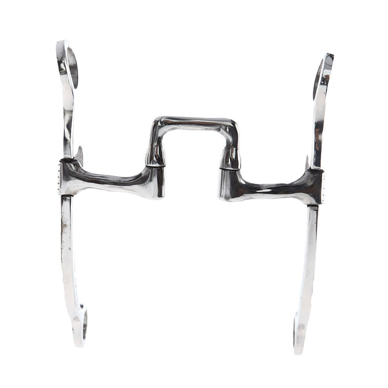 Palmer Bits  Spurs Silver Engraved Square Hinge Port Straight Shank Bit