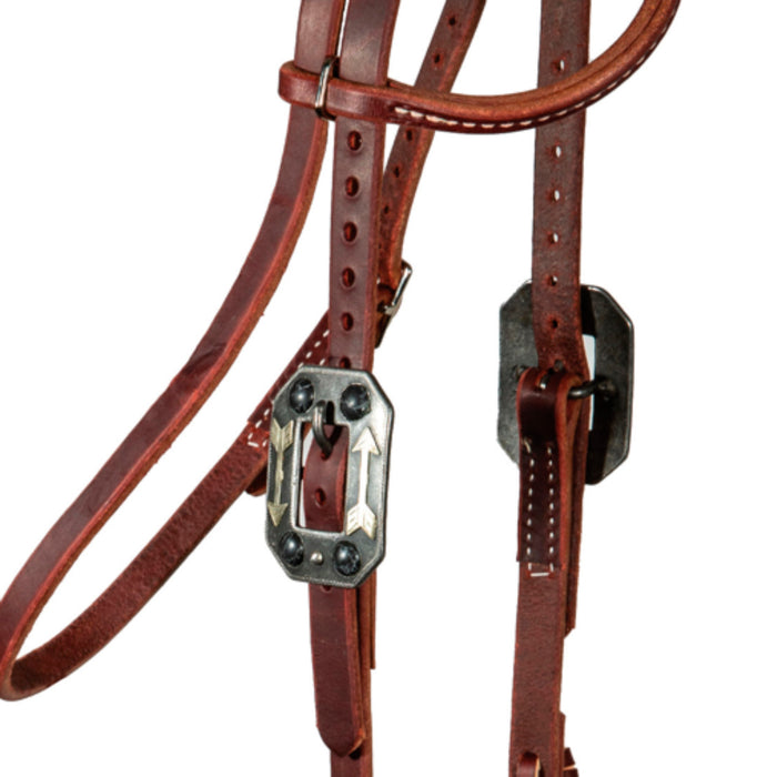 Professionals Choice Working Pony Correctional Bridle Set with Black Laced Reins