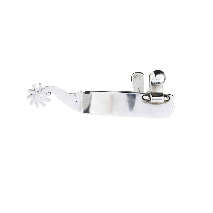 Palmer Bits  Spurs 1in Silver Mounted Copper Spurs