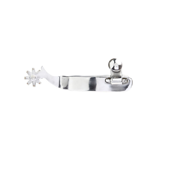 Palmer Bits  Spurs 3/4in Silver Floral Western Spurs