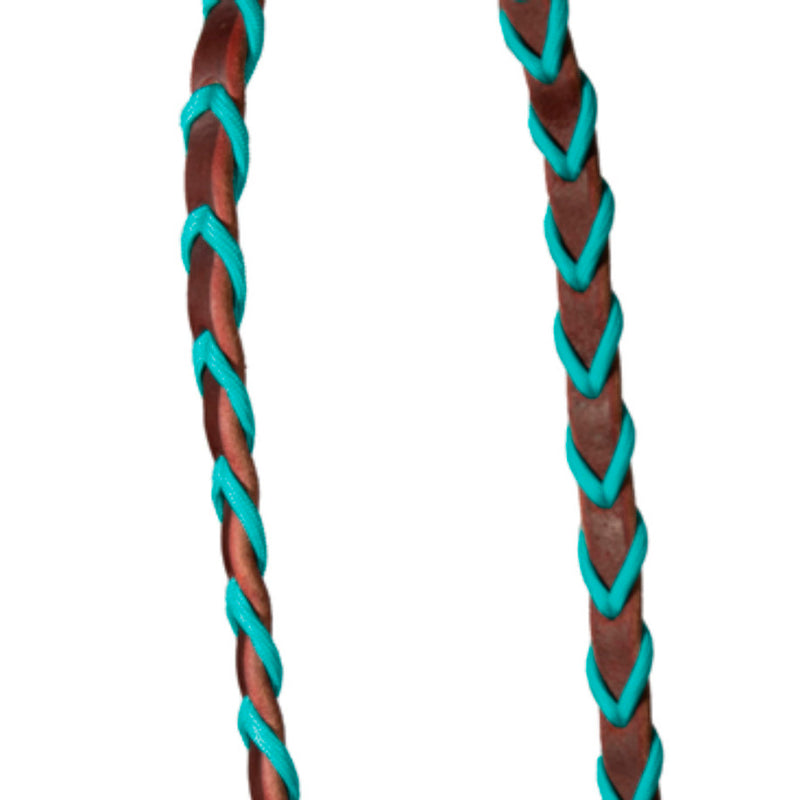 Professionals Choice Working Pony Correctional Bridle Set with Turquoise Laced Reins
