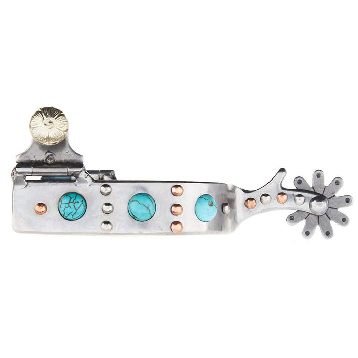 Professionals Choice Professional's Youth Silver, Copper and Turquoise Dot Spur