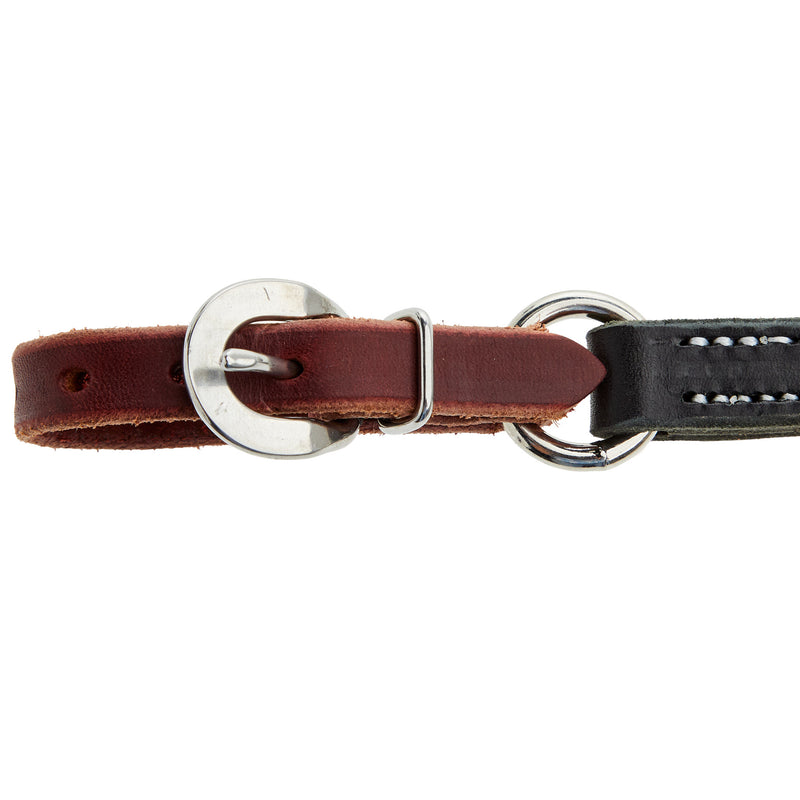 NRS Black Leather Curb Strap