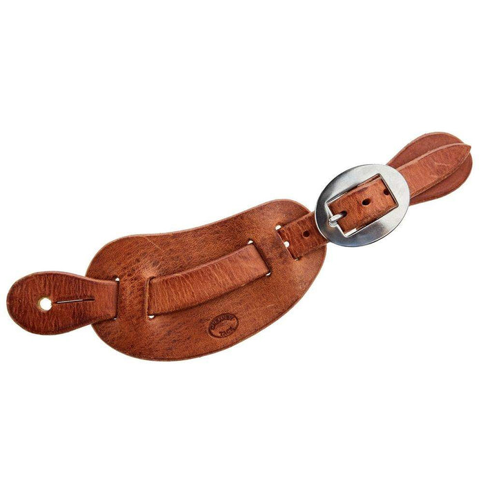 NRS Mens Natural Oiled Leather Cowboy Spur Straps
