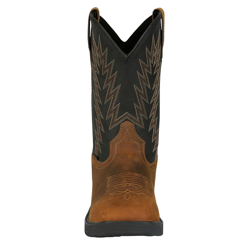 Justin Boot Company Men`s Taskmaker Brown 11In Top Square Soft Toe Work Boot