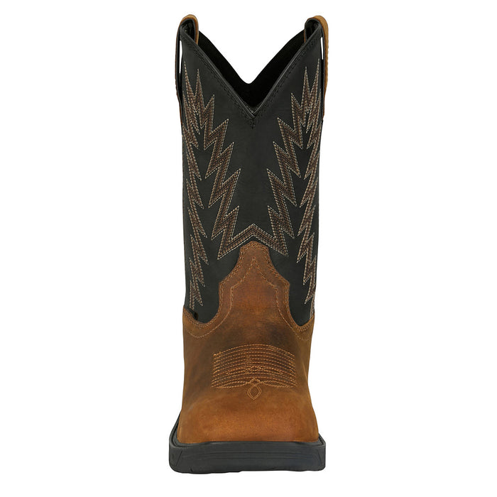 Justin Boot Company Men`s Taskmaker Brown 11In Top Square Soft Toe Work Boot