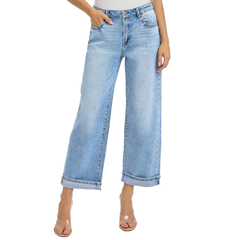 Risen Jeans Women's High Rise Ankle Boyfriend Jeans