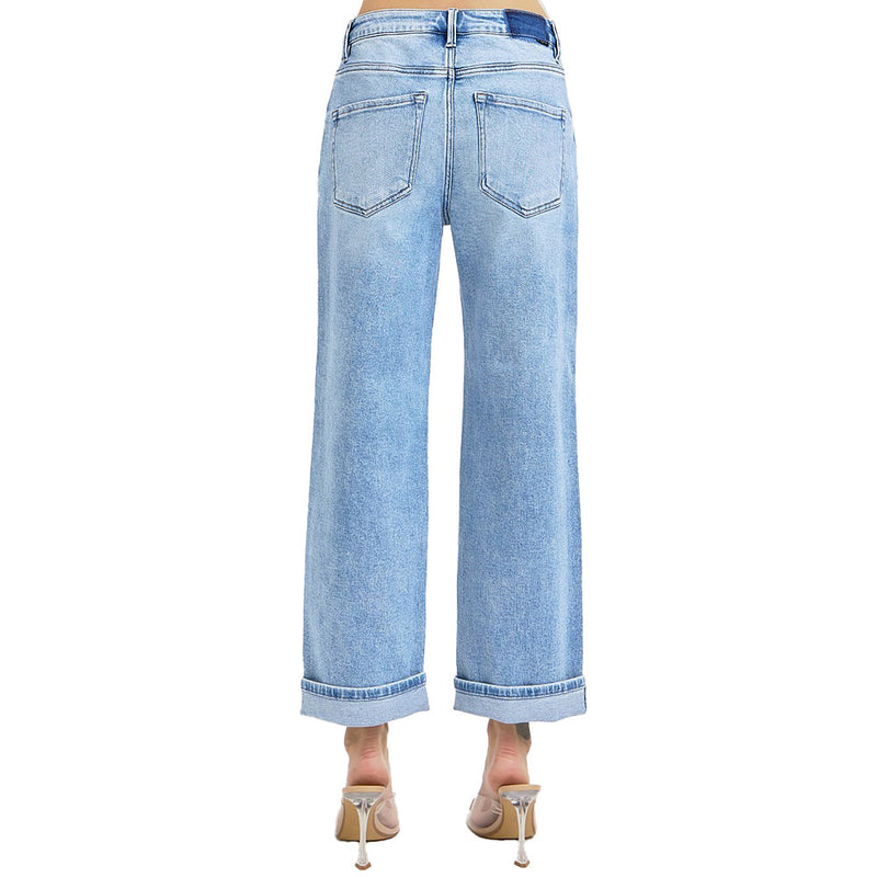 Risen Jeans Women's High Rise Ankle Boyfriend Jeans