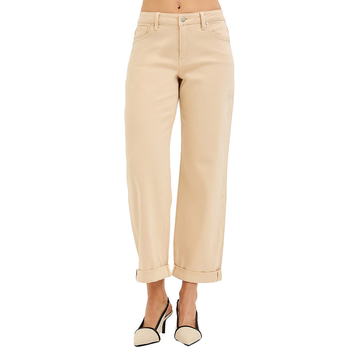 Risen Jeans Women's Buttermilk Tummy Control Pants