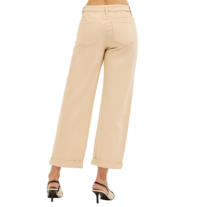 Risen Jeans Women's Buttermilk Tummy Control Pants