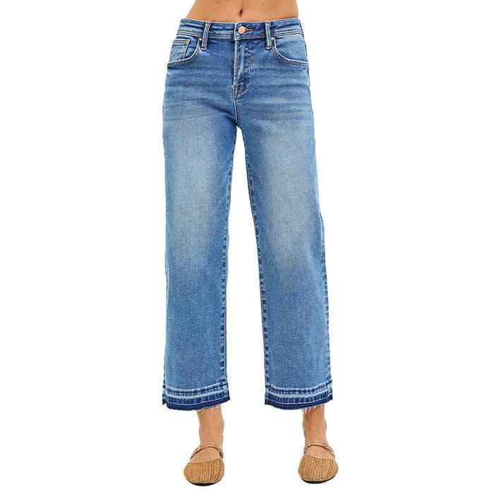 Risen Jeans Women's Medium Wash Slouchy Boyfriend Jean