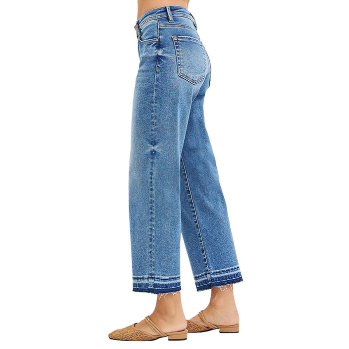 Risen Jeans Women's Medium Wash Slouchy Boyfriend Jean