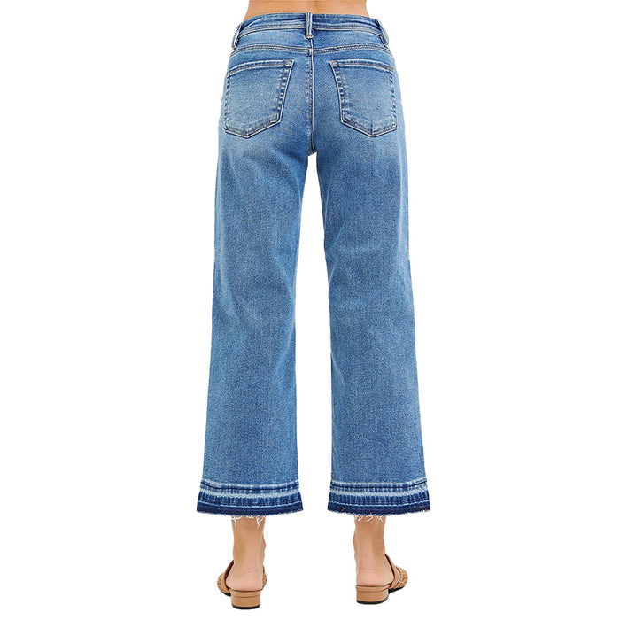 Risen Jeans Women's Medium Wash Slouchy Boyfriend Jean