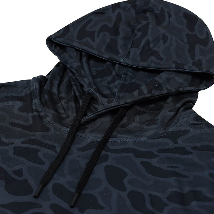 Burlebo Men's Black Camo Performance Hoodie