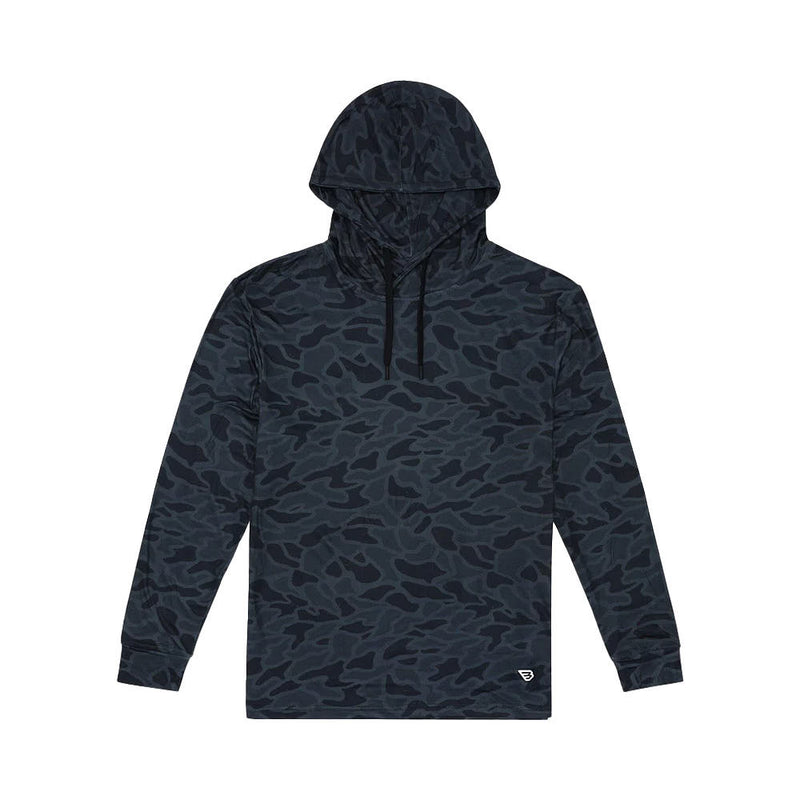 Burlebo Men's Black Camo Performance Hoodie